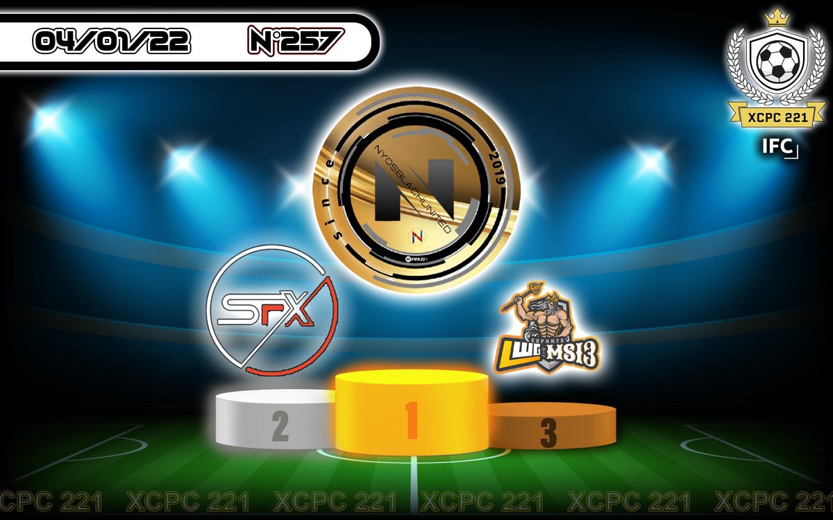 Première sortie en tournoi pour cette nouvelle année et une seconde place en @Xcpc221 derrière une équipe solide @BlackNyosUnited bien joué pour la troisième place a @MS13esport félicitations également a toutes les autres nous avons rencontré de belles équipes