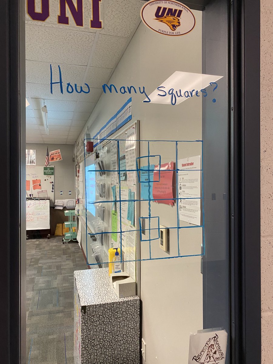 I got away from doing a window problem with kids for a few years. I started it back up yesterday. Kids are loving it so far. They submit their answers via a Google form. #iowamath #mtbos