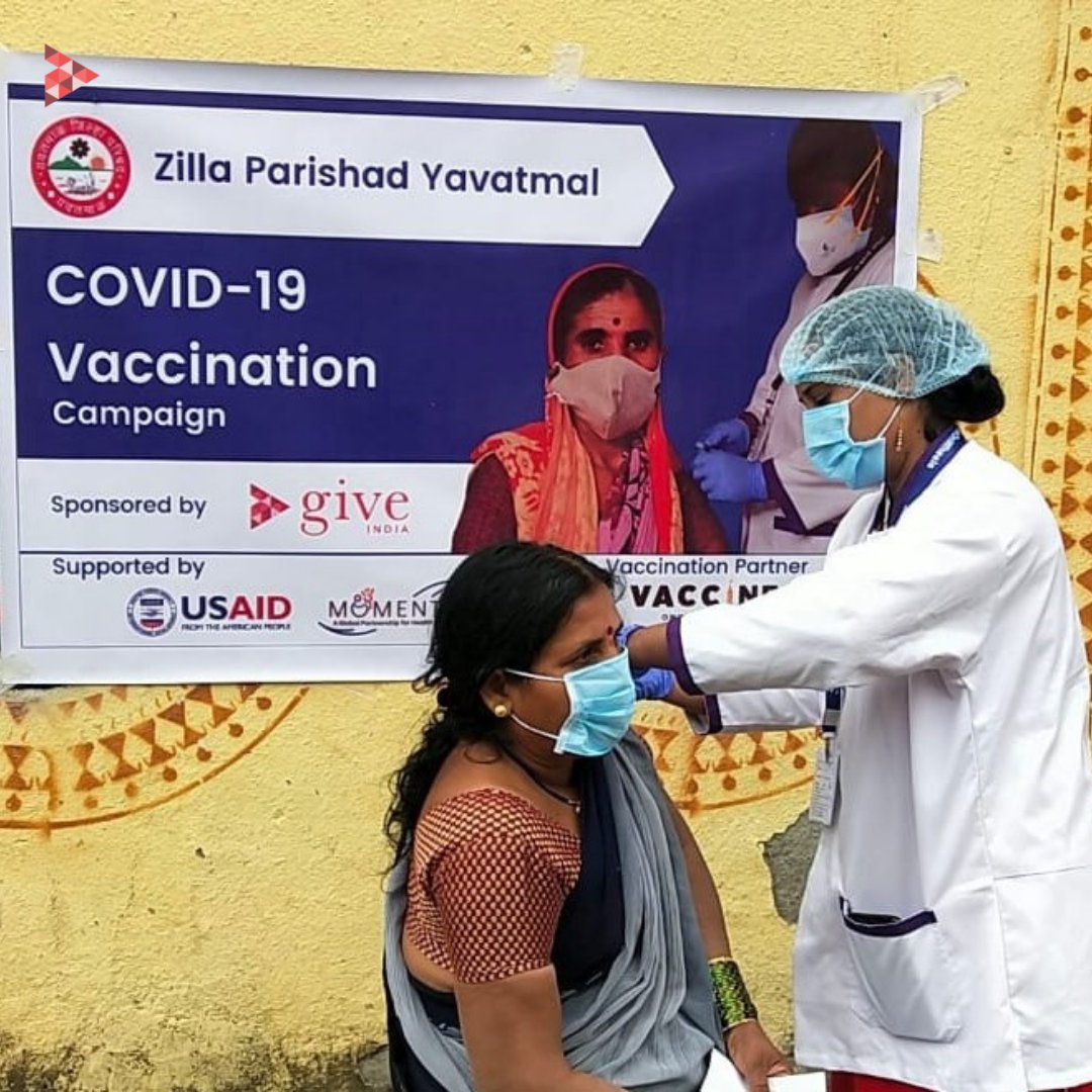 GiveIndia's tweet photo. VoW not just administers vaccinations but also busts myths, clears misinformation spread among people, and motivates them to get vaccinated against Covid.
#GiveIndia #COVID19 #india #covidrelief #icrf2 #icrf2update #covidresources #covidresponse #covidresponseindia #IndiaIsGiving https://t.co/idGzBid5Ml