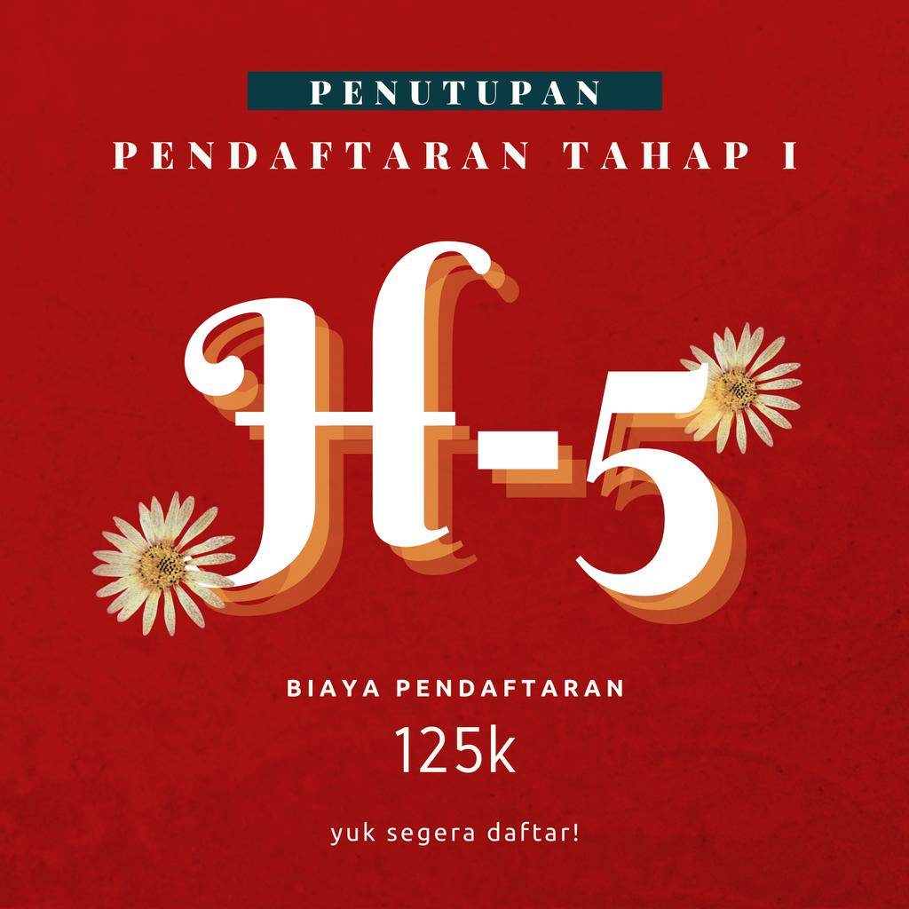 delikFHuns's tweet photo. HAH H-5 ARTISTIK FH UNS ⁉️
ga nyangka udah h-5 aja penutupan pendaftaran tahap 1 nya 🤧
ayoo teman-teman semua maksimalkan kesempatan kamu buat ikut lomba monolog ini!!
ini lomba nasional lho dan hadiah nya ga cuma-cuma..
jangan sampai ketinggalan 🌻✨ https://t.co/awAm6lZfaj