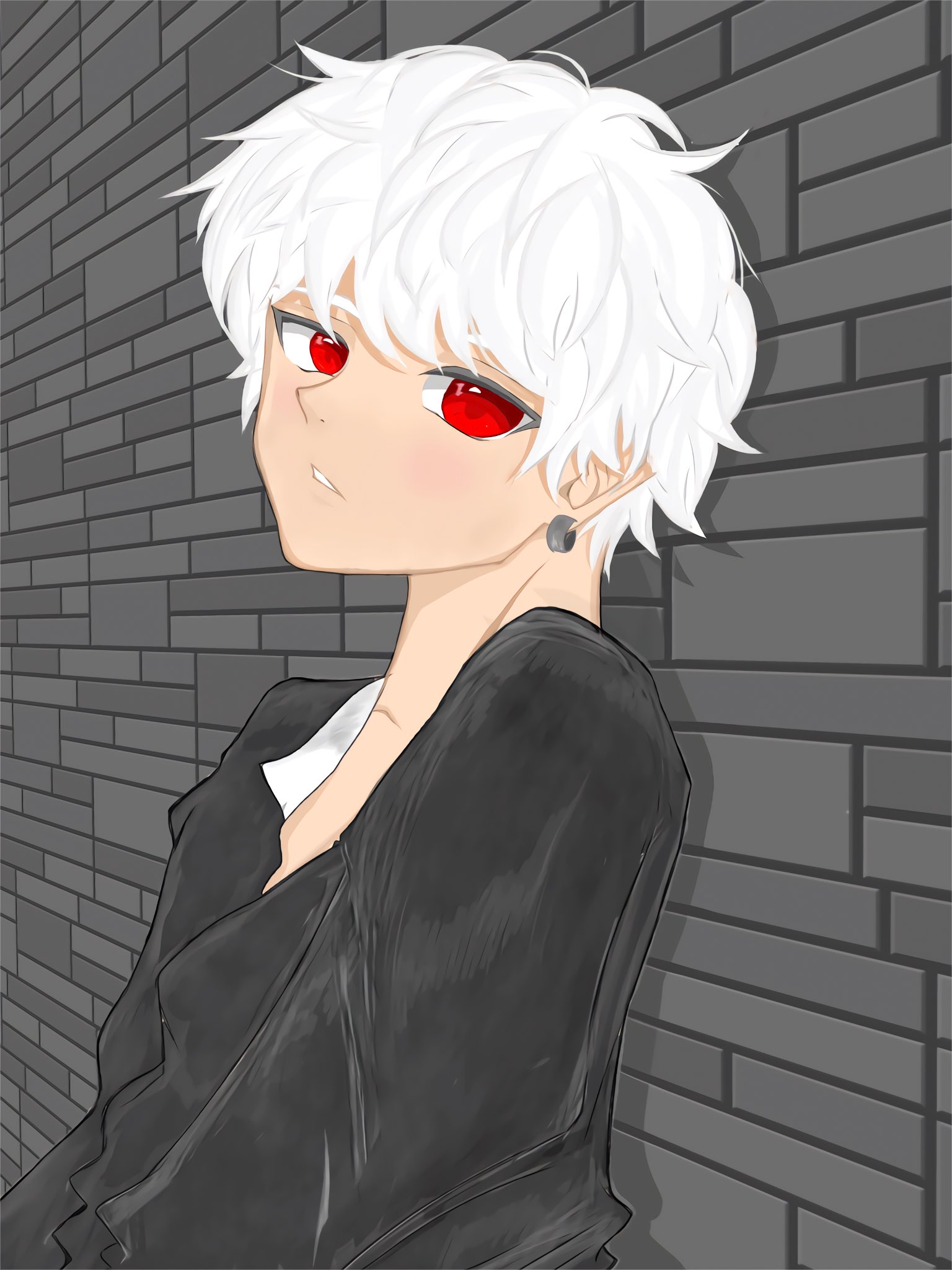 キナコジジイ 白髪と赤眼 イラスト オリジナル 描いてみた デジタルイラスト 絵描きさんと繋がりたい オリキャラ 白髪 赤眼 男の子 T Co Nsxpf7m4vm Twitter