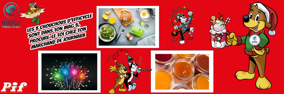 EFFICYCLE (@efficycle_fr) on Twitter photo Les 3 chouchous d'EFFICYCLE sont dans <a href="/Pifofficiel/">Pif Gadget🔅</a> le Mag #5 !
Votez pour VOTRE chouchou :
🐔 <a href="/poulehouse/">Poulehouse</a>, des #œufs sans souffrance animale
🍓 Les #confitures solidaires <a href="/Re_Belle_/">RE-BELLE</a>
🚿 Le pommeau de #douche antigaspi <a href="/Hydrao_/">Hydrao</a>
Par ici pour voter👉 piflemag.fr/ta-boutique-pif Les 3 chouchous d'EFFICYCLE sont dans <a href="/Pifofficiel/">Pif Gadget🔅</a> le Mag #5 !
Votez pour VOTRE chouchou :
🐔 <a href="/poulehouse/">Poulehouse</a>, des #œufs sans souffrance animale
🍓 Les #confitures solidaires <a href="/Re_Belle_/">RE-BELLE</a>
🚿 Le pommeau de #douche antigaspi <a href="/Hydrao_/">Hydrao</a>
Par ici pour voter👉 piflemag.fr/ta-boutique-pif