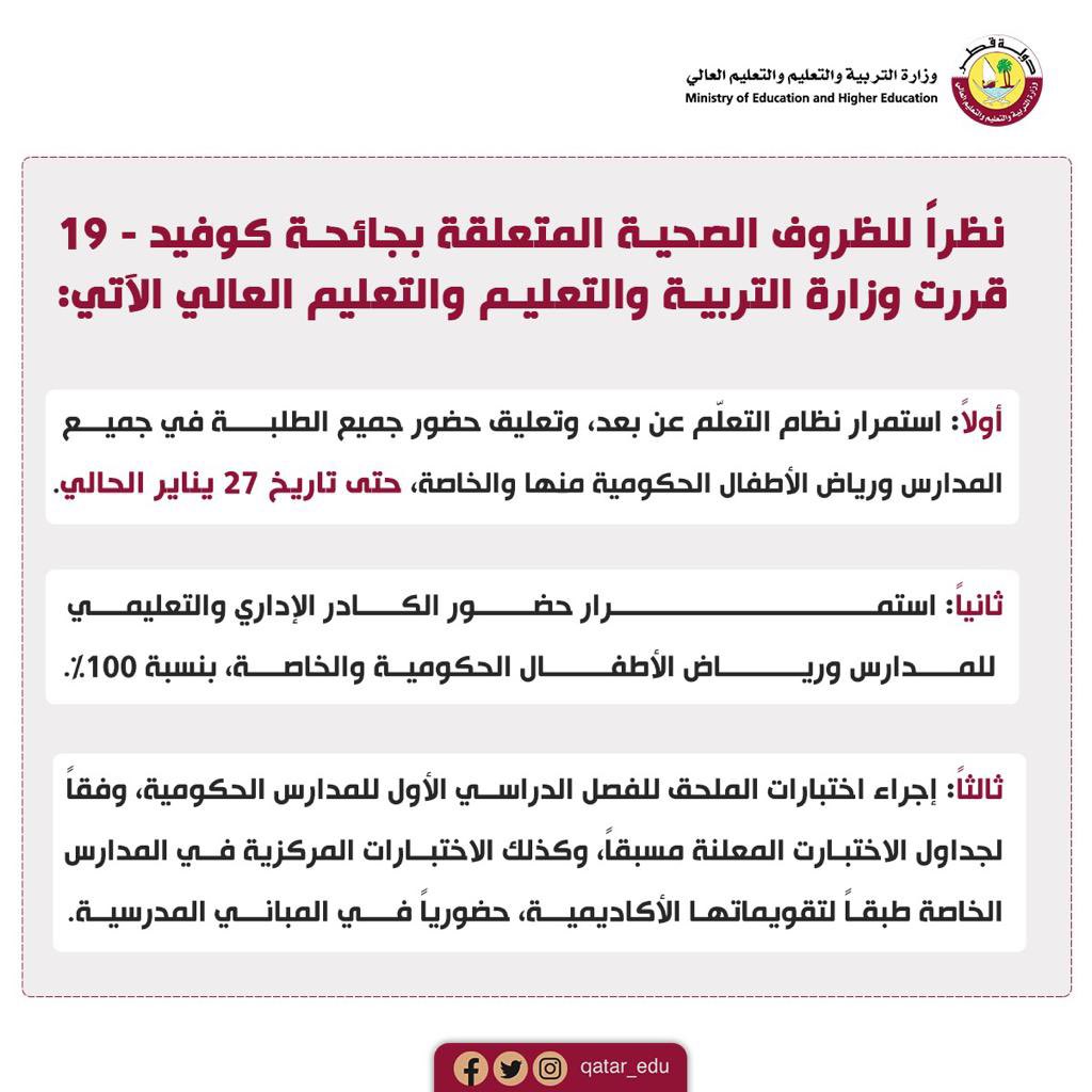 وزارة التربية والتعليم والتعليم العالي tweet media