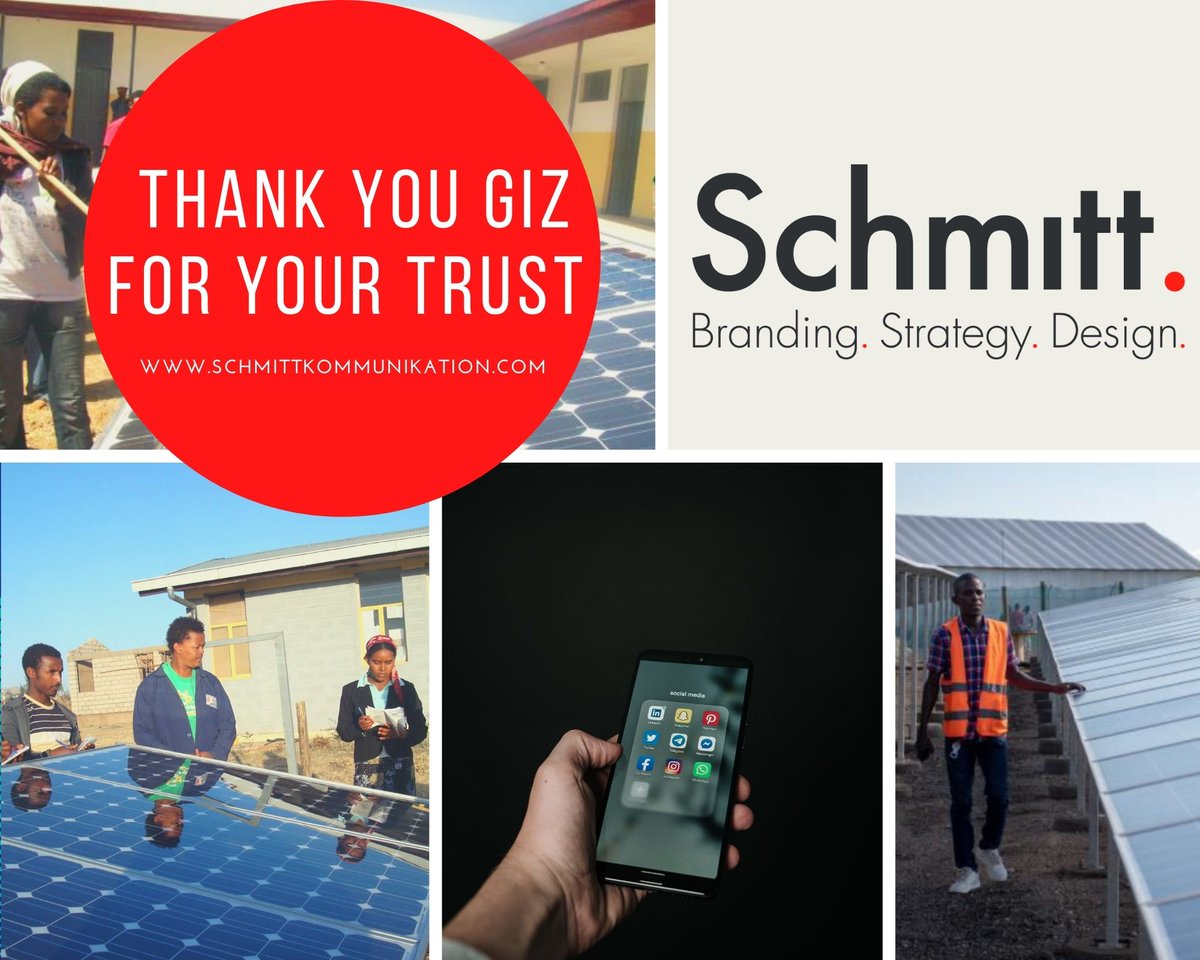 Schmitt_GmbH's tweet photo. Proud to have @giz_gmbh as a customer in 2021! For #GIZ we developed a social media concept for the energy projects under the “Energy Programme Ethiopia”, all about sustainable energy in🇪🇹. A big thank you to the team, especially @David_energyGIZ, @dawit_dagnew #GregorStocker! 🙌 https://t.co/50Wb9TUhS5