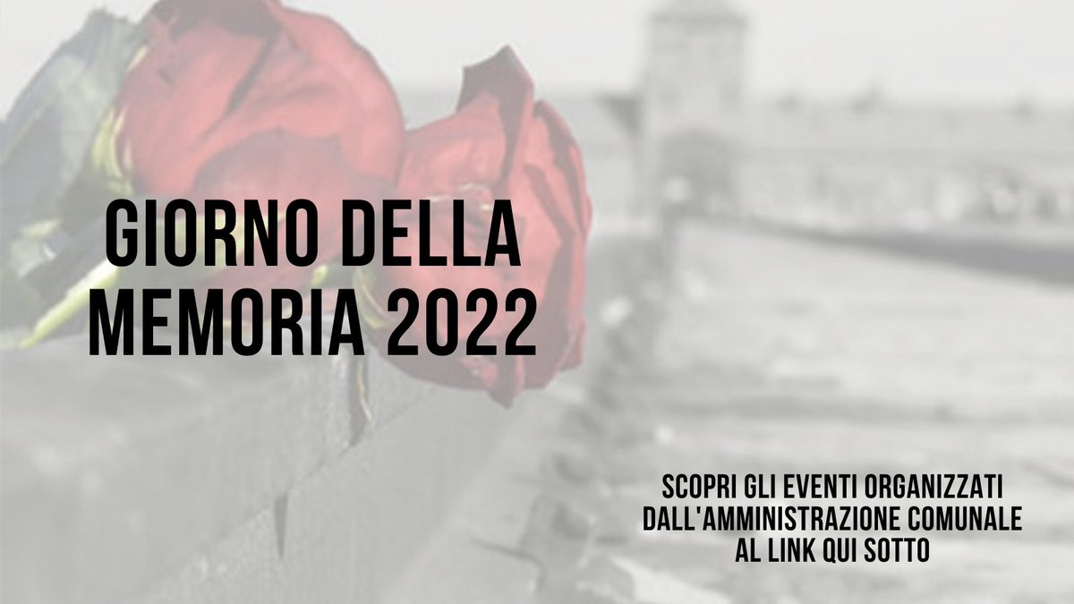 TrezzosullAdda's tweet photo. Il 30 gennaio 2022 ricorre il Giorno della Memoria.
Link eventi: 
Evento: https://t.co/Tzhq5gHEW5
Commemorazione: https://t.co/eyRMSgCSvx https://t.co/NbMTMpduDs