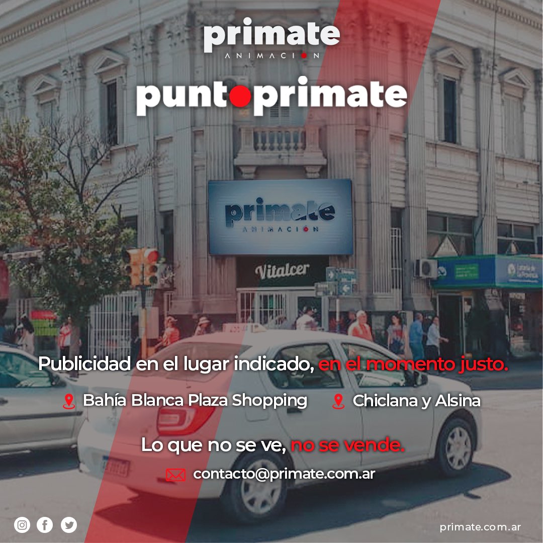 Visibilizar de manera interactiva y dinámica productos, servicios, actividades e intereses de la localidad es nuestro objetivo. 
Consultanos presupuesto
📱2914420835
🖥 contacto@primate.com.ar

#publicidad #marketing #visual #audiovisual #venta #comunicacion