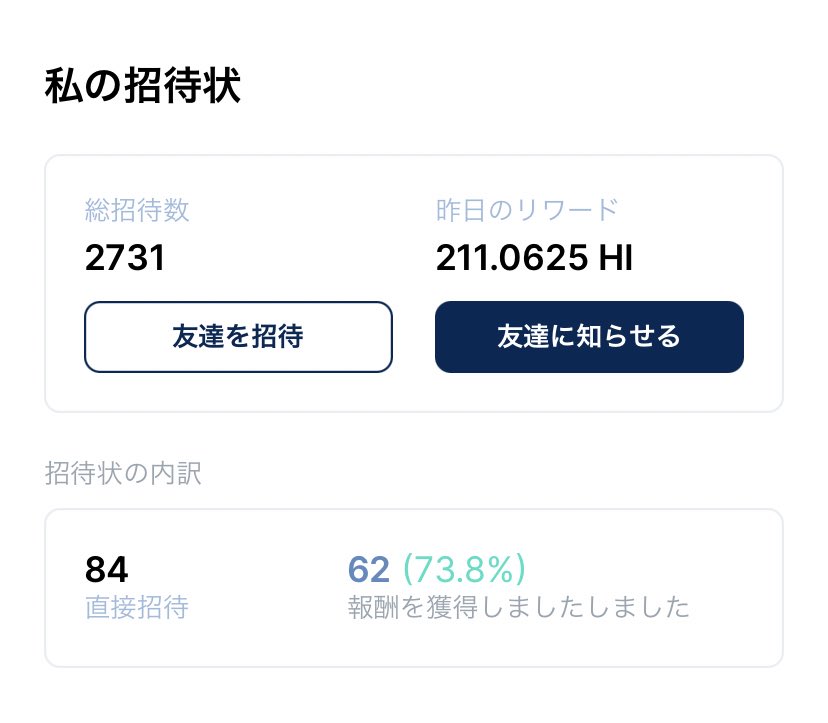 starnet_apollo's tweet photo. 久しぶりに！2700人以上の方がhiを始めてくれました😊

ポイ活を超える案件です⭕️

毎日無料10秒で100円は確実に貰って下さいね👍🏻

これから始めるという方は引用元にURLがあります！固ツイにはhi攻略サイトも🙏🏻✨みんなで稼ぎましょう🙌🏻
#RT ＃ポイ活　#副収入　#懸賞垢さんフォロバ100 https://t.co/jjmtjhS4Jl