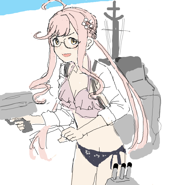 巻雲(艦これ) 「」|面相棒のイラスト