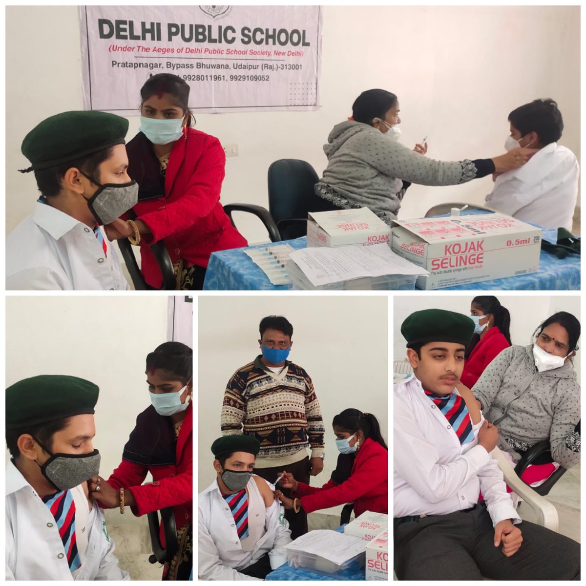 NCCDteRajasthan's tweet photo. @HQ_DG_NCC @drajaykumar_ias @PMOIndia @DefenceMinIndia @PRODefRjsthn @CMORajsthan @ashokgehlot51 #COVIDVaccination #AzadiKaAmritMahotsav 
Cadets  in 15-18 yrs age group from schools under Udaipur Gp at  jhalarapatan  ,DPS ,Jawahar navodaya undergo MASSIVE vaccination drive today https://t.co/nCtX3s5oqG