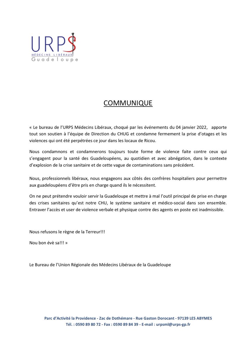 URPS ML GUADELOUPE tweet media