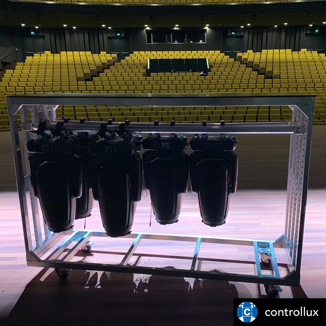 Robelighting's tweet photo. Loading in the new @Robelighting #T1profile, #T2profile &amp; #ParFect150 RGBW luminaires with @Controllux at the Amare - Den Haag in the Netherlands on a #NewGearWednesday.

#robelighting #robeintherig #controllux #amaredenhaag #theatricallighting #theatricaldesign https://t.co/jKEsTq3nBo