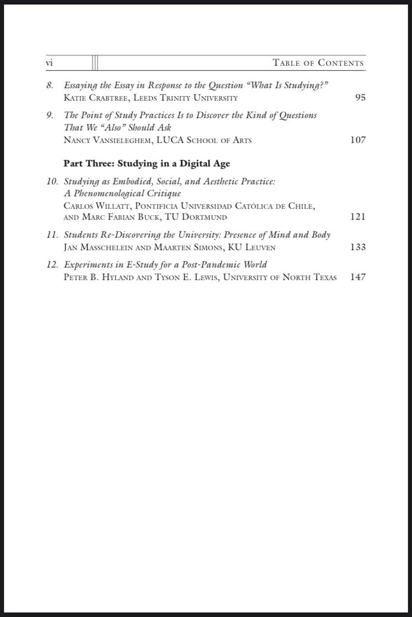 Very excited to share the special issue on study practices in the university published in Philosophy and Theory in Higher Education (@PeterLangUSA). Available OA via: ingentaconnect.com/content/plg/pt… @PaTHES_Society