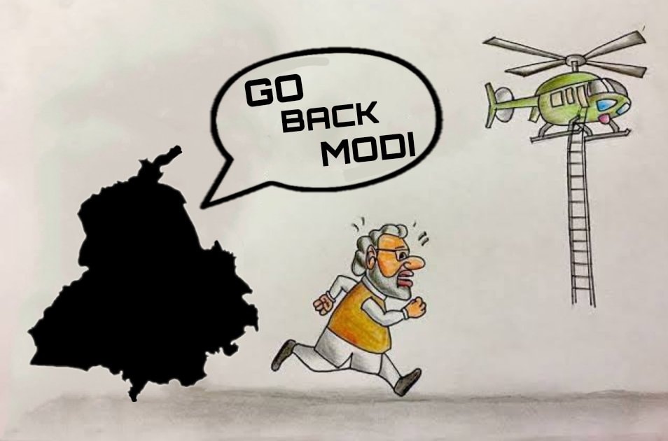 Simarjot_0's tweet photo. Message will be received at 3 o'clock that the rally is canceled due to rain and corona.
Waiting to fill the chair till 3 o'clock. 

#GoBackModi https://t.co/cW4HoDfOeb
