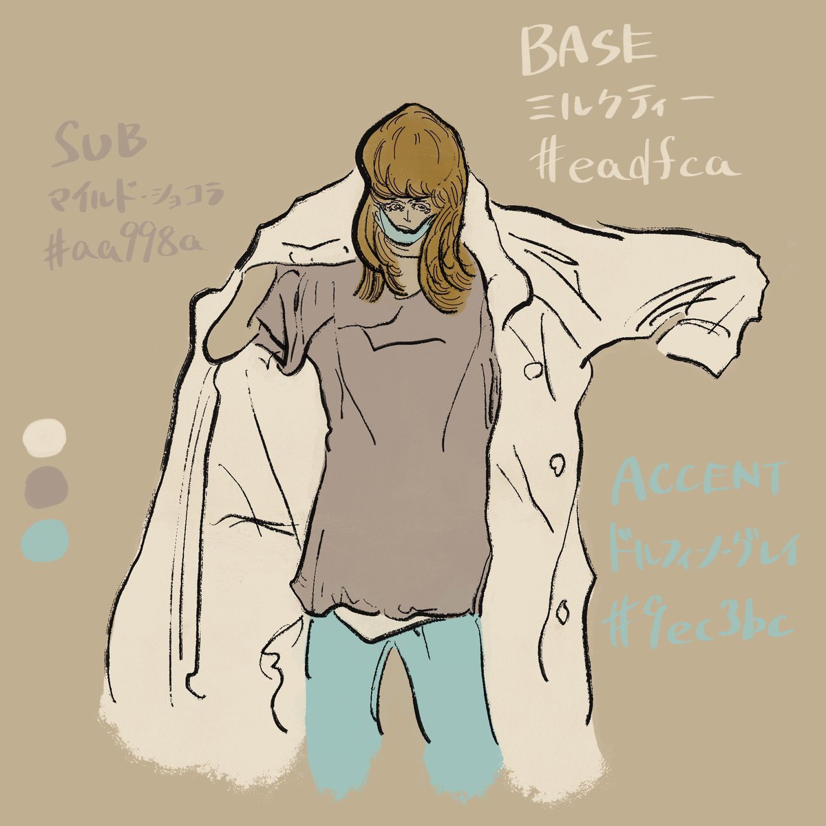 hitsujigaoka_me's tweet photo. 気品漂うパリジェンヌ
#3color
#ファッションイラスト
#fashionillustration https://t.co/ZbZVuxNkTE