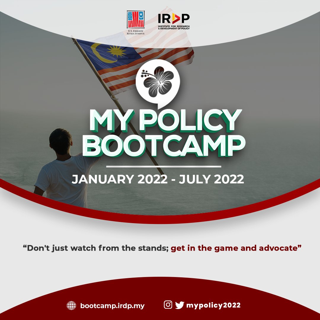 mypolicy2022's tweet photo. We are looking for 100 participants and changemakers! 

Grab this opportunity to learn about policymaking process. We are targeting Malaysian youth who are aged 18 and above and passionate about policymaking issues 

Visit
https://t.co/dnTIIlASOC https://t.co/bJVhJfE23y