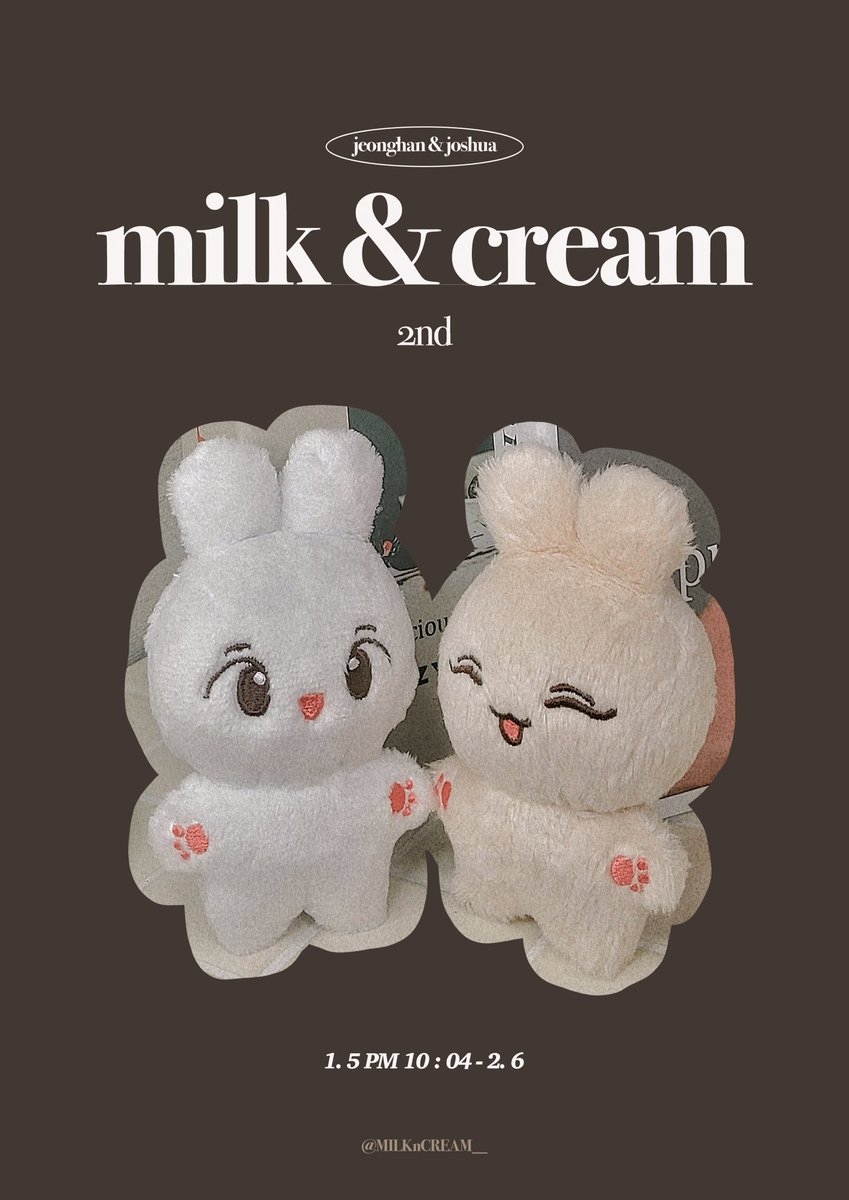 choigomangoshop's tweet photo. PRE |  MILKJJONG (จองฮัน) CREAMSHU (โจชัว) 10cm รอบ2 by @/MILKnCREAM__ 
ตัวละ 550 ฿
ค่าส่ง 40/60
สั่งซื้อ DM
ปิดรับ 01/06
#ตลาดนัดสวนแครอท #ตกตเซบ #ตุ๊กตาseventeen #yoonhong https://t.co/DLzsVZ1ReS