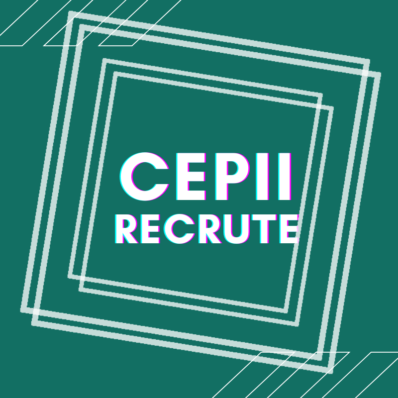 CEPII_Paris's tweet photo. #Job: nous recherchons un économiste (H/F) spécialiste des #migrations internationales. Postulez avant le 7 janvier 2022! https://t.co/EU4cpt15eb
#EconTwitter #jobmarket https://t.co/Thkqo8DjC4