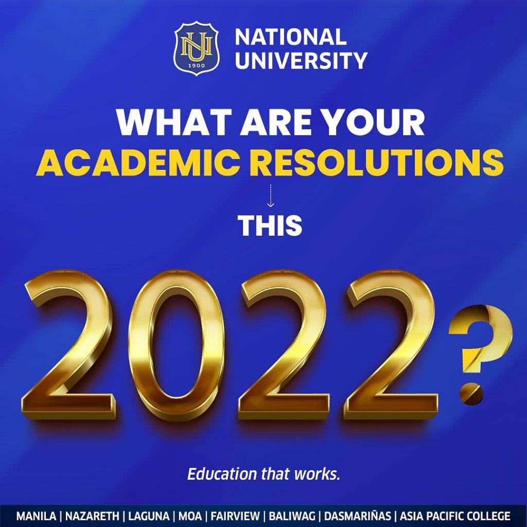 NationalUPhil's tweet photo. New year, new dreams, new mindset, new goals— what academic resolutions are you going to make this year? 🤓 Will you be a dean’s lister? Will you aim for a 4.0? What better study habits will you build this year?📚 💛💙

#EducationThatWorks https://t.co/JwynW1Xq6v