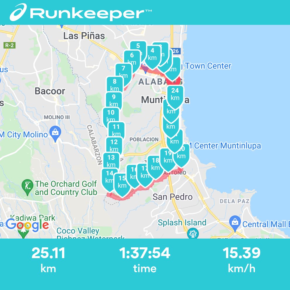 javees_journey's tweet photo. Muntinlupa LOOP
#JaVeesJourneysToFitness #RunKeeper https://t.co/1uHwSDhAwK