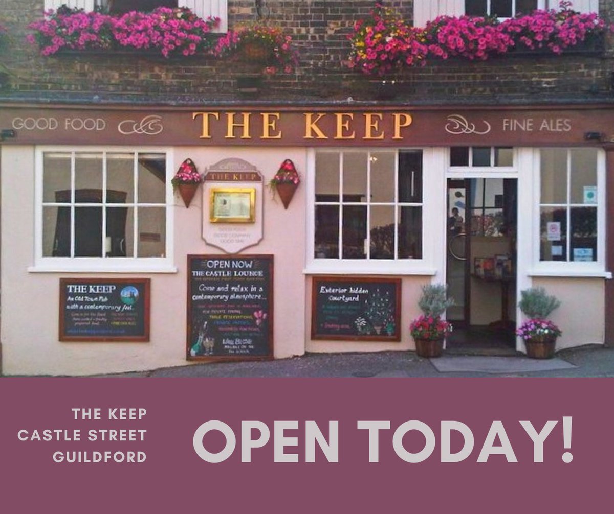 thekeeppub's tweet photo. We are looking forward to opening for the first time in 2022 today! 
Pop in and see us for a drink at The Keep - 12-3pm and 5.30-11pm! 
#thekeep #guildford #chooseguildford #friendlypub #supportlocalguildford https://t.co/9xDAKbEx4T