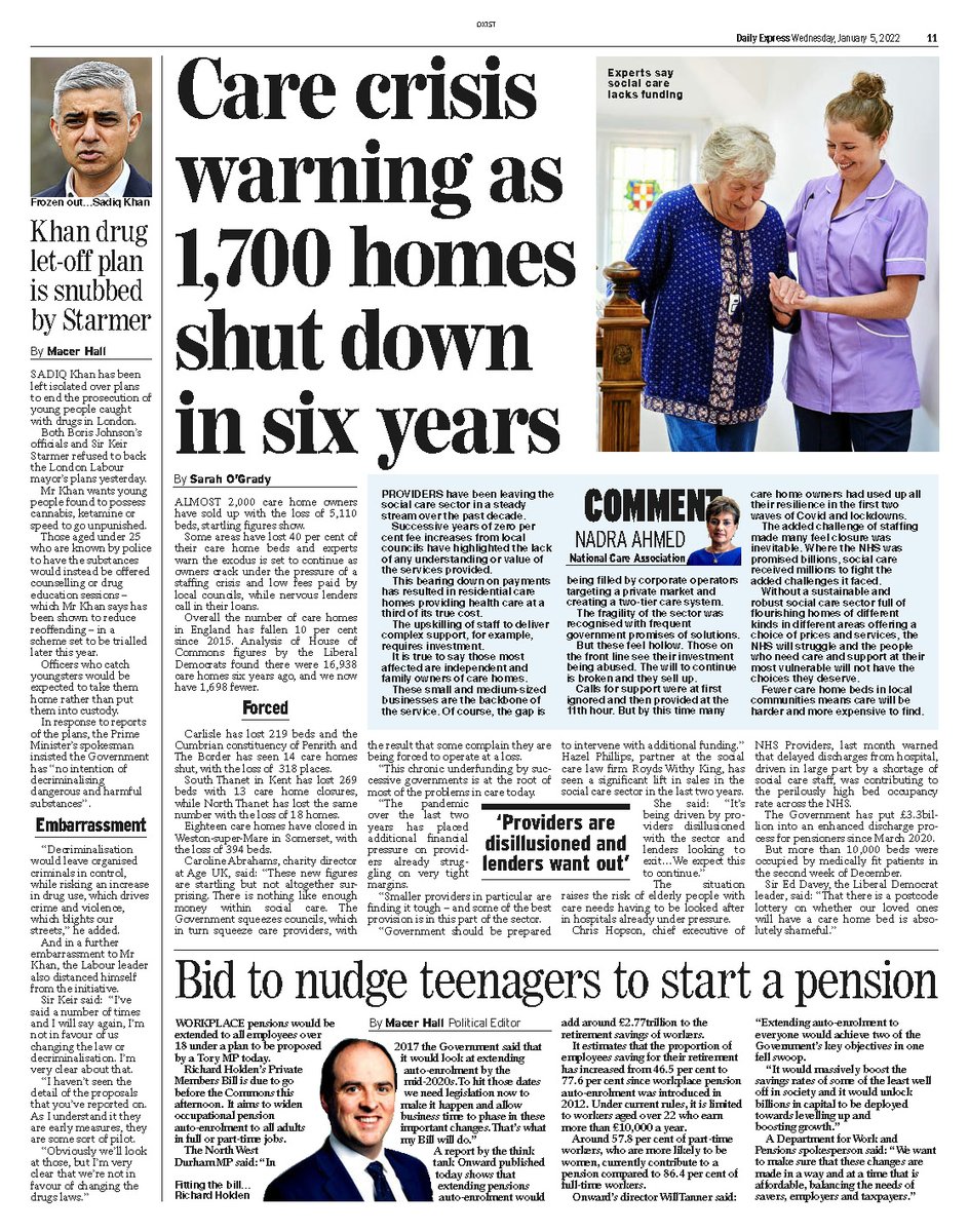 NationalCareAsc's tweet photo. Nadra Ahmed OBE comment in @expressogrady @daily_express https://t.co/7PCbBy5ClL