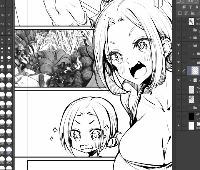 鍋だーーー!なコマ

写真をざっくりイラスト調などで加工しました
仕上げでいじくるけどとりあえず! 