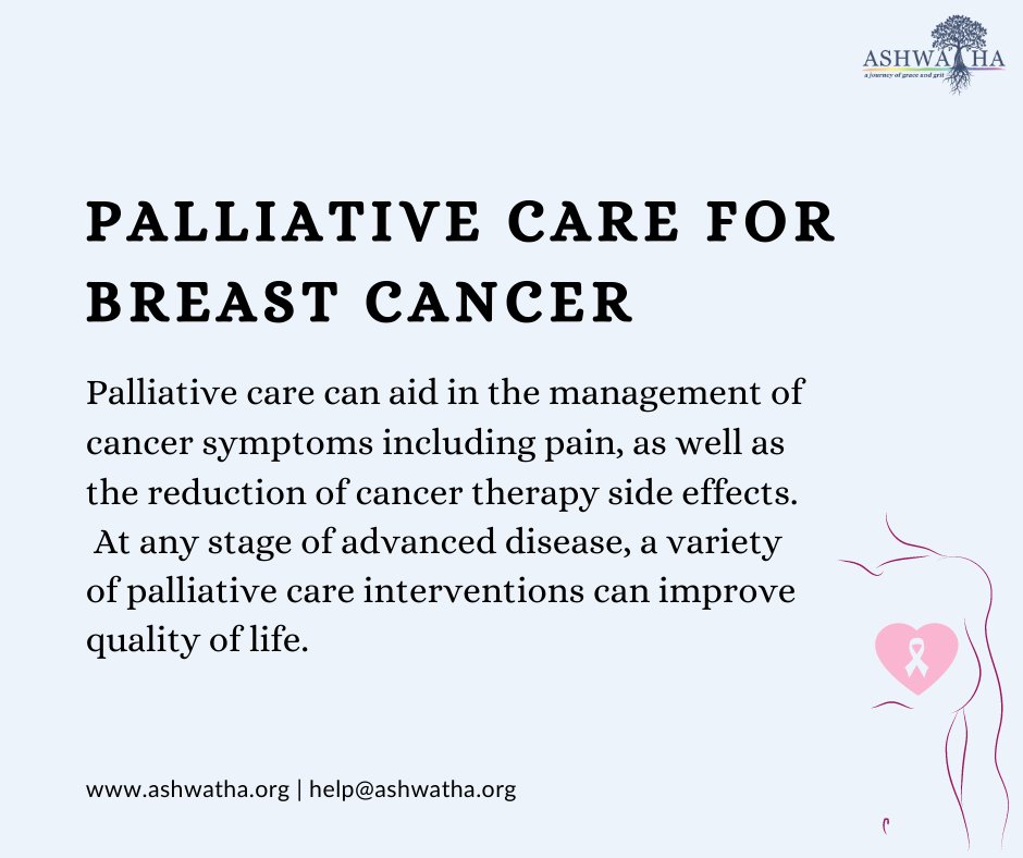 AshwathaCare's tweet photo. The relief of symptoms is one of the aims of the palliative care team. Contact them to discuss suitable options.
Let's talk: help@ashwatha.org or DM us.
About Ashwatha: https://t.co/sQ88IQo6r1
#caregiversupport  #palliativecare #caregivers #qualityoflife #ashwatha #ashwathacare https://t.co/3stb0RHE7t