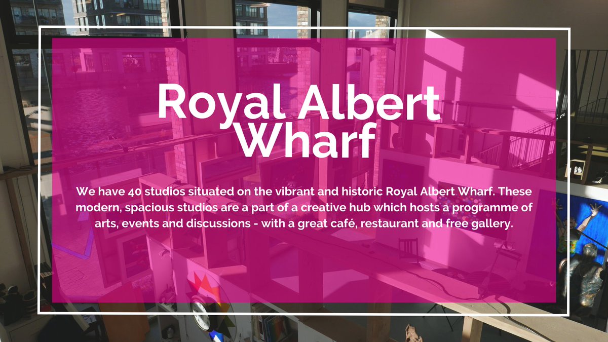 BowArts's tweet photo. It's the 11th day of #Christmas and we are introducing our Royal Albert Wharf #studiosite.
https://t.co/4k8kVVw77Q https://t.co/z9rxxIFcw5