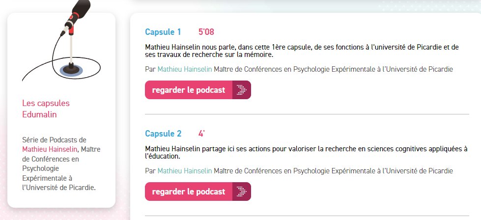L'enseignement et la pédagogie basée sur des preuves, la collaboration avec les équipes pédagogiques et la vulgarisation scientifique.
Autant de sujets à retrouver dans les capsules enregistrées avec <a href="/AliceLatimier/">alice latimier</a> pour <a href="/Edumalin_/">Edumalin</a>
edumalin.fr/cote-science