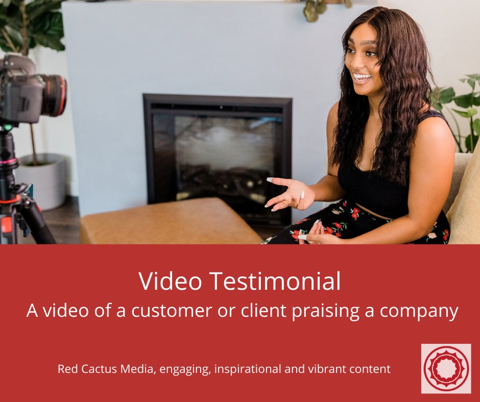 RedCactus_Media's tweet photo. Are you looking for your marketing campaigns to increase sales and grow your business in 2022?  If so, you need a video testimonial!

Drop Remi a message and she'll be happy to chat to you.

#videomarketing #videotestimonial #filmproduction #videoproduction #redcactusmedia https://t.co/l1z36AH8UD