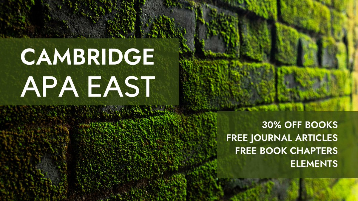 CambUP_PHILNYUK's tweet photo. Explore our #APAEastern22 collection, including 30% off books and free access to articles and chapters until the end of Jan.

https://t.co/aZcigOodgP @apaphilosophy @APAEastern #philosophy https://t.co/6tlcKZDBAd