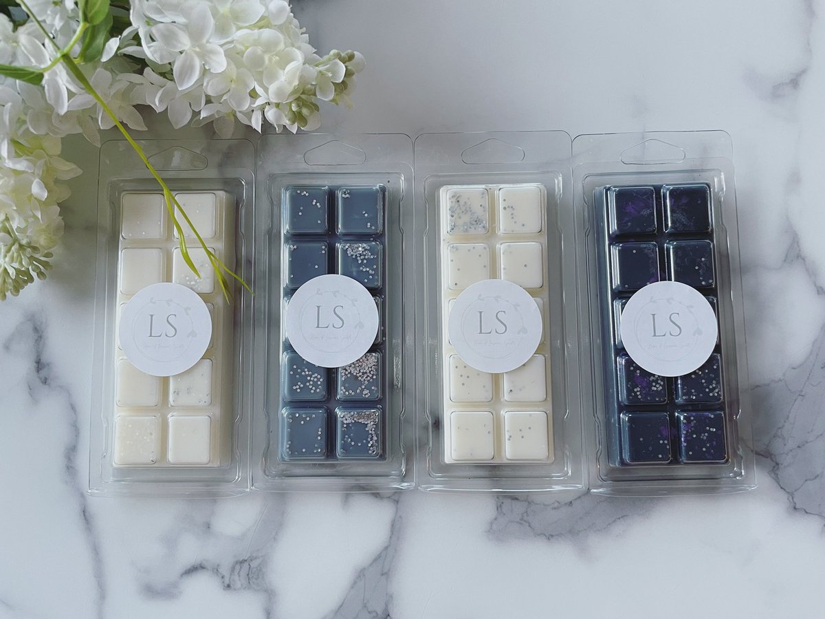 OtleyScents's tweet photo. Wax melt lovers 👋🏼 Check out our new colours for the new year, we’ve decided to go with neutral, greys &amp; blacks. We use recycled packaging &amp; bio glitter along with vegan friendly fragrance oils. https://t.co/VYsGQ0GiEg https://t.co/NHhs6oZzN6
