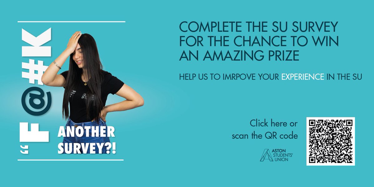 aston_union's tweet image. Our SU Survey is now live!

This is your chance to tell us how to improve your experience at the SU. ☺️

Complete the SU survey for the chance to win an amazing prize! 😮

Click here: astonsu.typeform.com/AstonSUSurvey