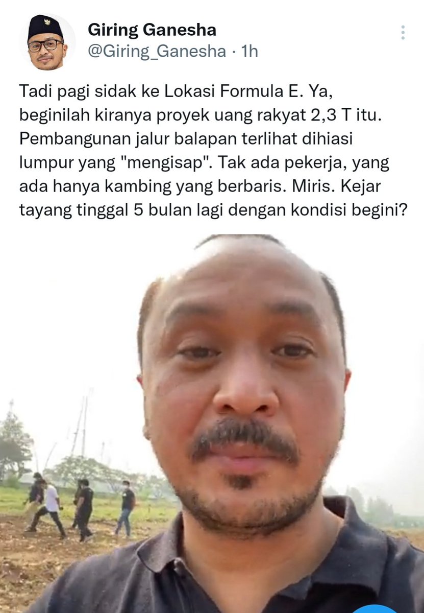 marlina_idha's tweet photo. Bela2in sidak pagi-pagi ,ternyata Kudet!
Bro @Giring_Ganesha    🤭😂🤣 https://t.co/11YIWqclh0
