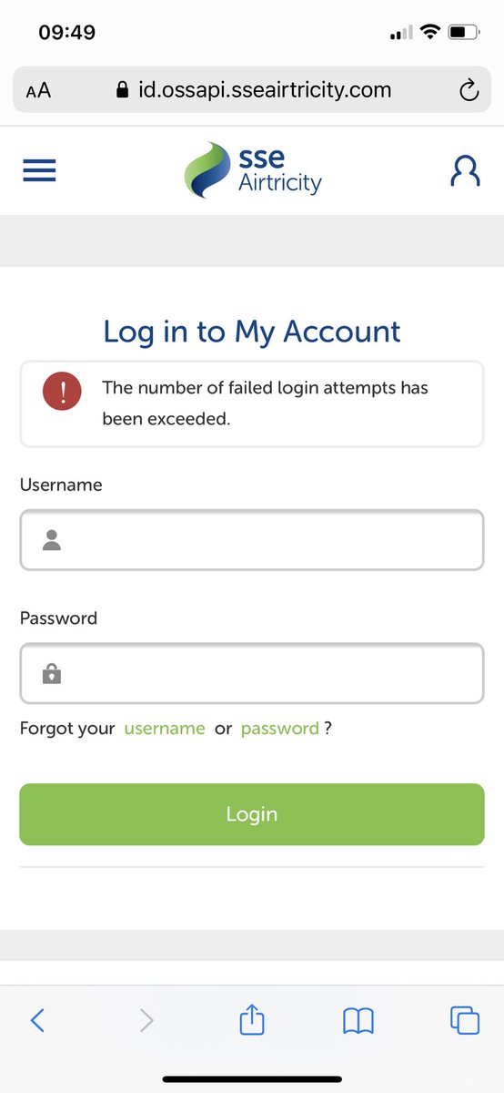 ⁦⁦<a href="/sseairtricity/">SSE Airtricity</a>⁩ this is an awful user experience. No indication of what I do next. Do I need to wait a certain amount of time? Do I need to contact you? How do I get back into my account?