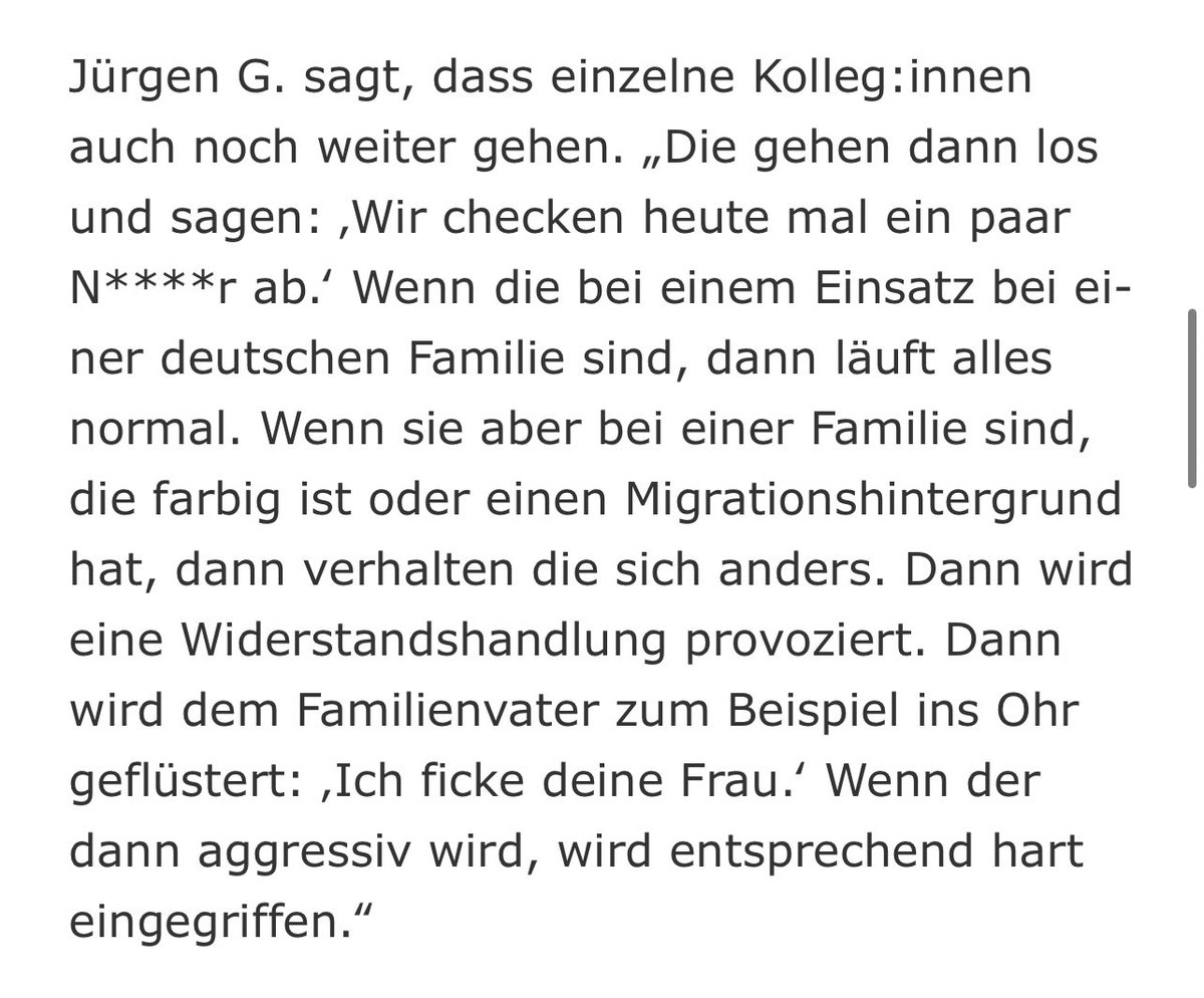 Das Polizeiproblem aus Sicht eines Polizisten.