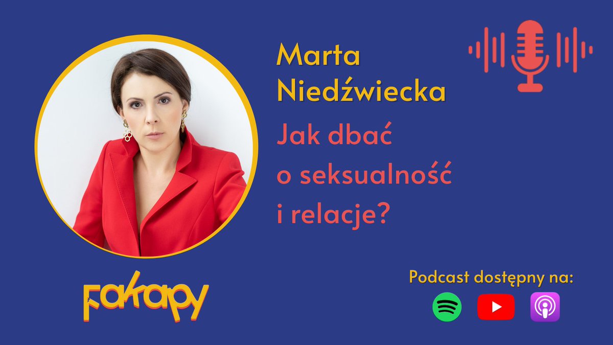Podcast_Fakapy's tweet photo. W 19. odcinku gościłem Martę Niedźwiecką, certyfikowaną sex coach! 
Rozmawialiśmy o seksualności, relacjach, terapii oraz tym, skąd u ludzi niechęć do korzystania z pomocy specjalistów zdrowia psychicznego. 
Zapraszam do odsłuchu! 🎧

👉 https://t.co/XgI5hXekoi https://t.co/FgMjtFLvac