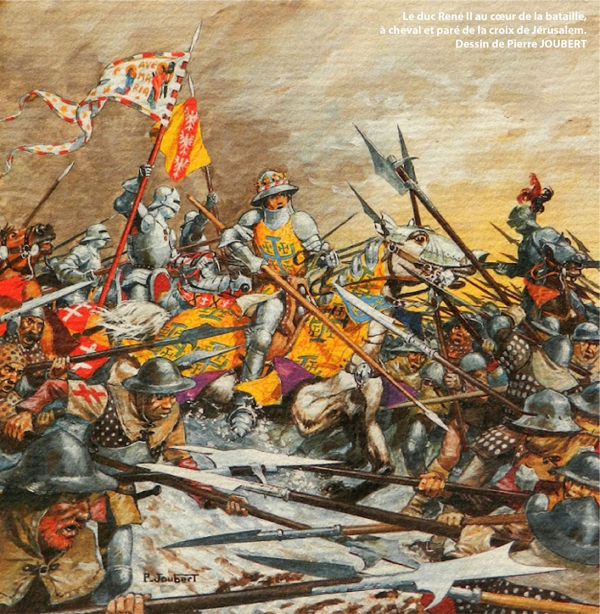 Le saviez-vous ?
Nous fêtons aujourd'hui la Fête nationale de la Lorraine et des Lorrains ! En ce 5 janvier, la fête traditionnelle lorraine commémore la victoire des Lorrains lors de la célèbre bataille de Nancy, qui a mit fin à la guerre de Bourgogne.#fêtenationaledelalorraine