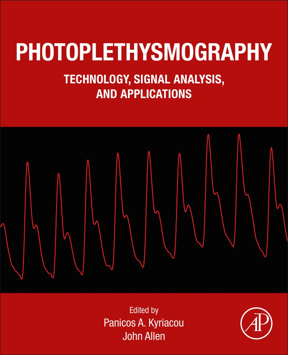 We would love to draw your attention to a new book co-edited by @DrRaynaud2016JA. The first comprehensive volume on the theory, principles, and technology of photoplethysmography! The technology found in pulse oximeters, Fitbit / Apple Watch etc. elsevier.com/books/photople…