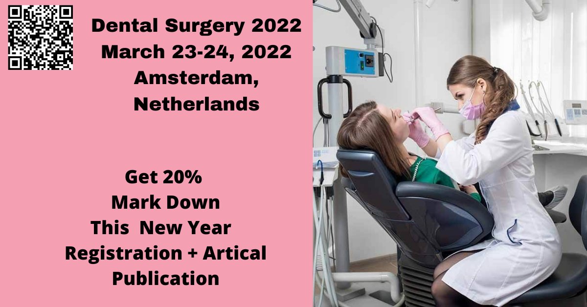 JHelpart's tweet image. 39th International Conference on Dental Surgery and Medicine , March 23-24, 2022 Amsterdam, Netherlands
"A better life starts with a beautiful smile"
#njwk16Day2 #VenmoMe