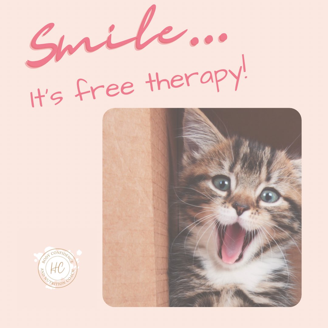 BodyConsulting's tweet photo. Smile it’s free therapy 😁

#Smile #BodyImage #BodyConfidence https://t.co/DOlkamh9F2