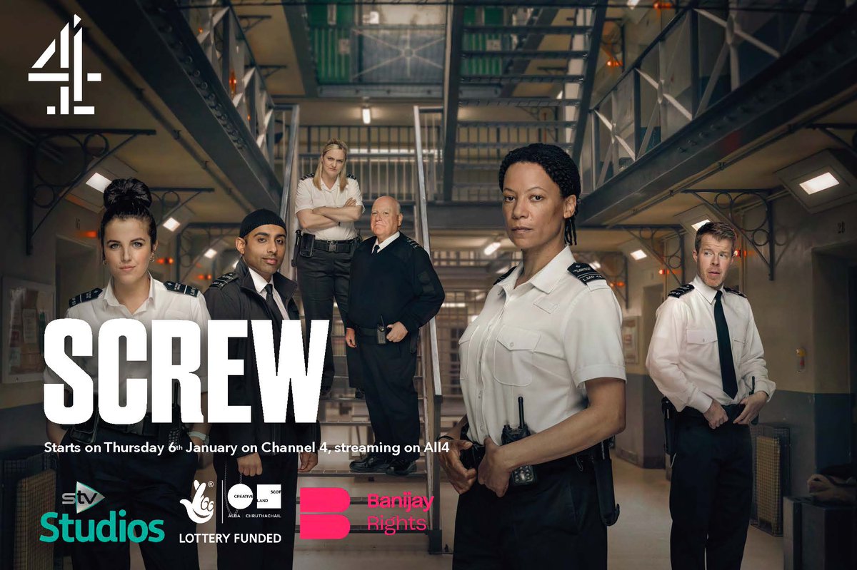 Only one more day to wait for the premiere of #Screw, our exciting new prison drama, written by the incomparable Rob Williams! Catch it tomorrow at 9pm on <a href="/Channel4/">Channel 4</a> and @All4