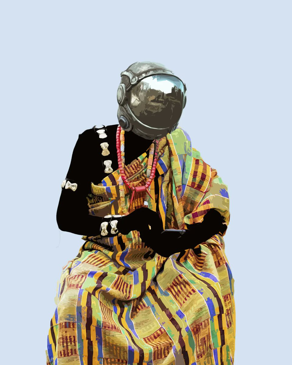 nkfrom04's tweet image. &quot;MODERNIZATION&quot;- series
.
Technology meets african culture
#art #ghana #africa #digitalart