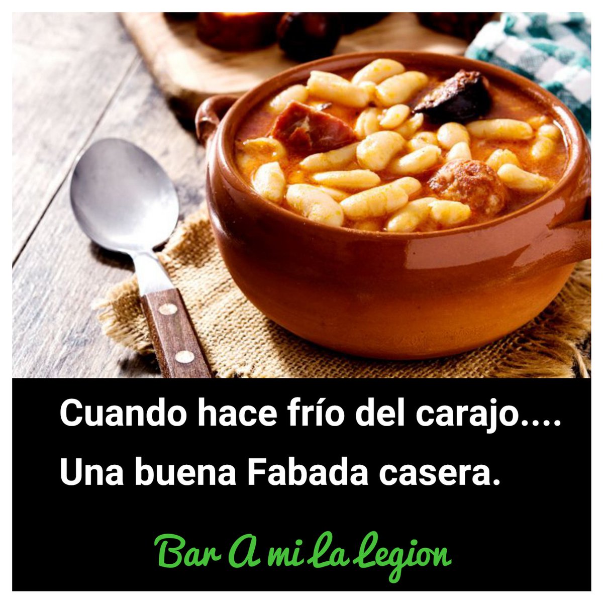 Hoy para este frío un buen plato de #fabadaasturiana 💪🇪🇸