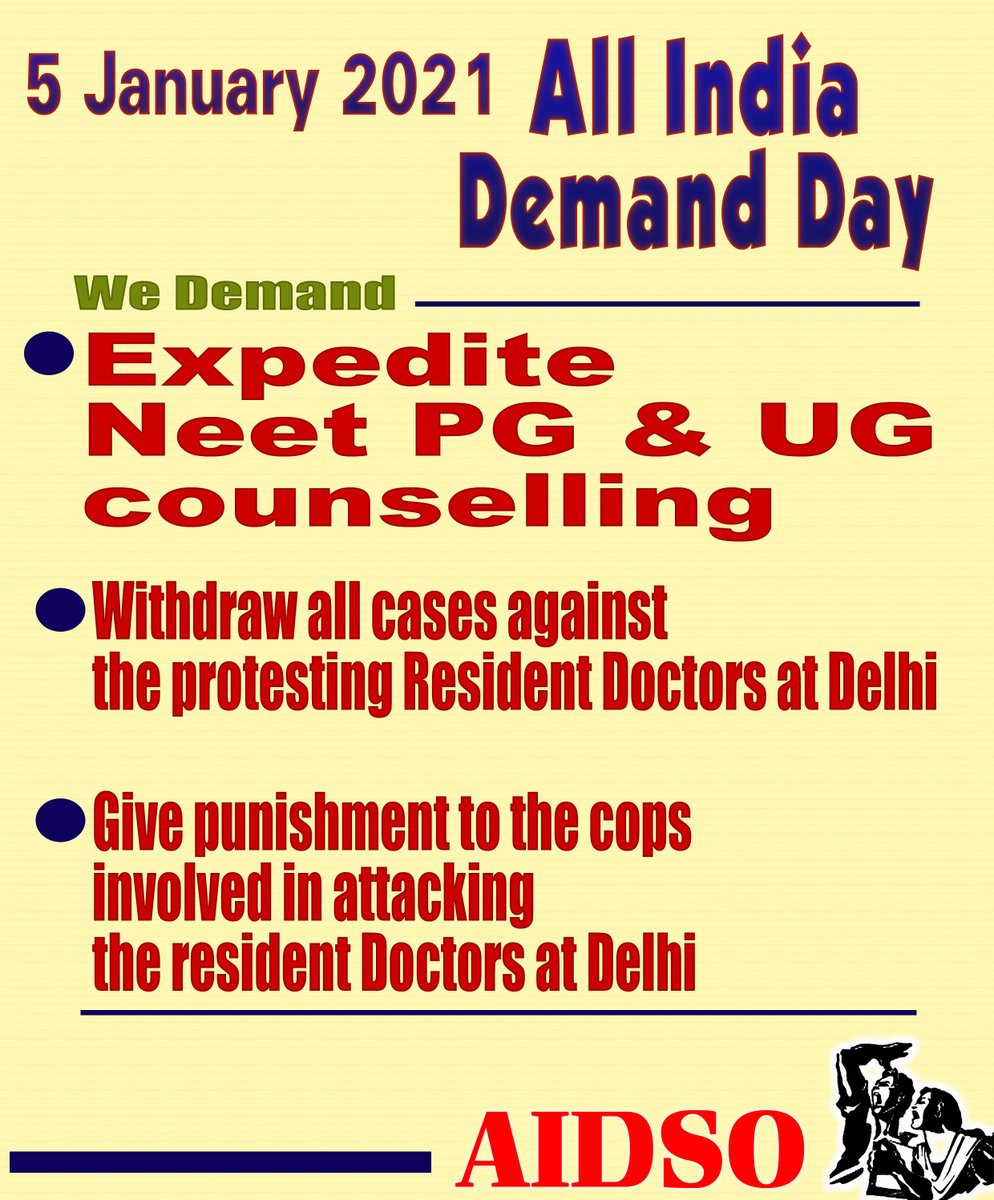 #SpeedUpNEETPGandUGCounselling
#AIDSO