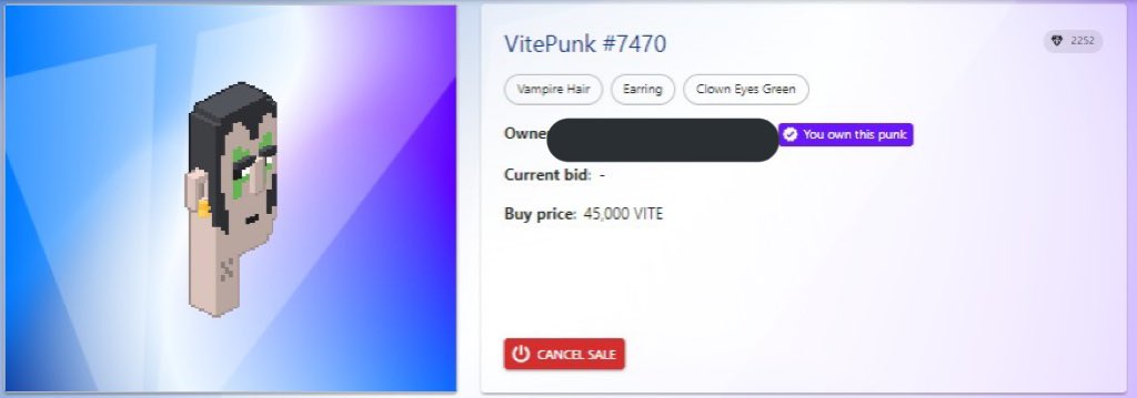 CryptoJuanan's tweet photo. @xxicenturycap @VitePunks What a nice #nft bro
I have also added some more to the buy market ππ
$VITE #VitePunks #ViteFleet β€οΈ https://t.co/shqMatuyp7