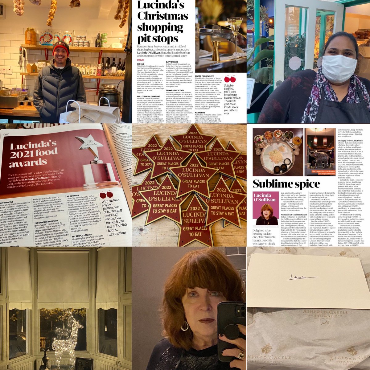 LucindasIreland's tweet photo. And finally December 2021. With omicron restrictions/cancellations galore, restaurants again bravely adapt as best they can but their seasonal business is devastated. Who’d have thought we’d be back in this state again!#Lookback2021 #Pandemic #greatplacestostayandeat https://t.co/CPKuirY7KJ