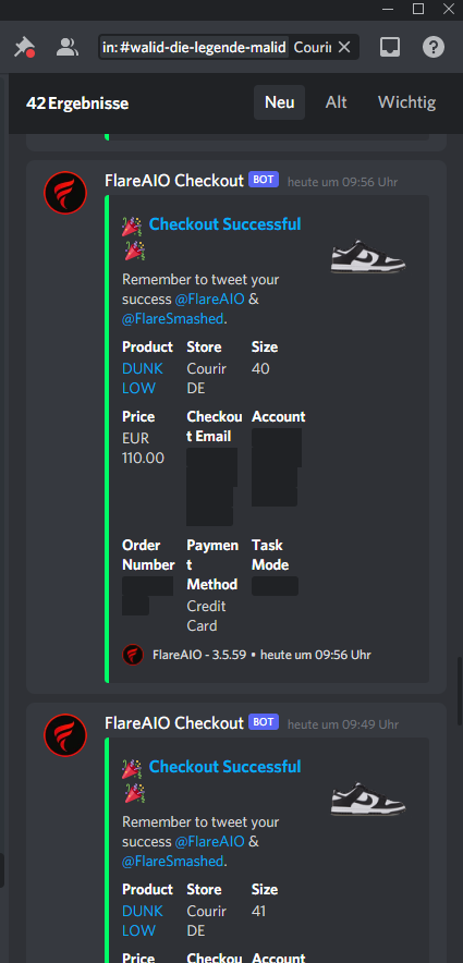 YQBI97's tweet photo. What a morning 🔥
Courir ✅
Bot: @FlareAIO @FlareSmashed 
Proxies: @ReversProxies
Groups: @skrfnf @GoatifyIO @excellenceEU https://t.co/AyPiI06rBM