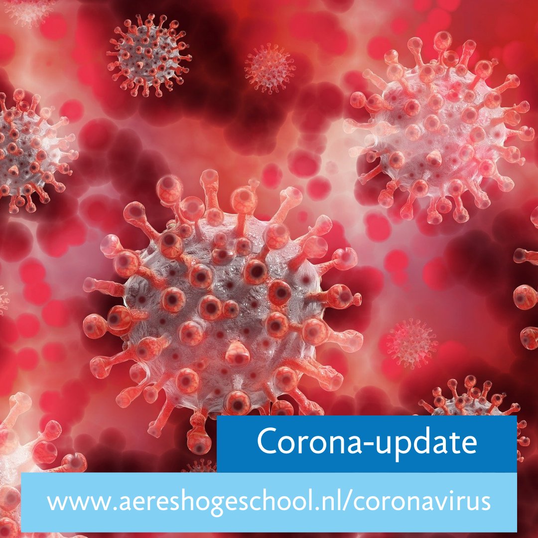 🦠 2022... een nieuw jaar en (helaas) ook nieuwe #Coronamaatregelen naar aanleiding van de #persconferentie van maandag 3 januari. Kijk voor alle maatregelen en aanvullende informatie op onze website 👇 aereshogeschool.nl/coronavirus.
