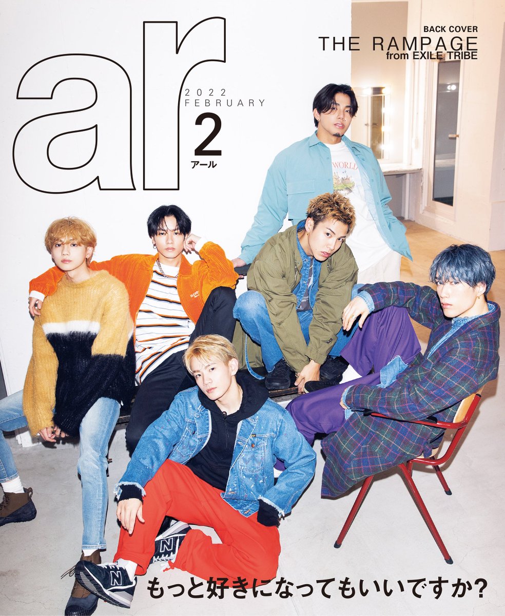 RampageArchives's tweet photo. 📚 220105 || Riku, Kazuma, Hokuto, Itsuki, Shohei, Kaisei as the back cover of ar magazine February issue released on 1/12 (Wed)

#therampage_magazine #Riku #KawamuraKazuma #YoshinoHokuto #FujiwaraItsuki #UrakawaShohei #TakechiKaisei #THERAMPAGE #RAYOFLIGHT https://t.co/mtHaAMzGqh